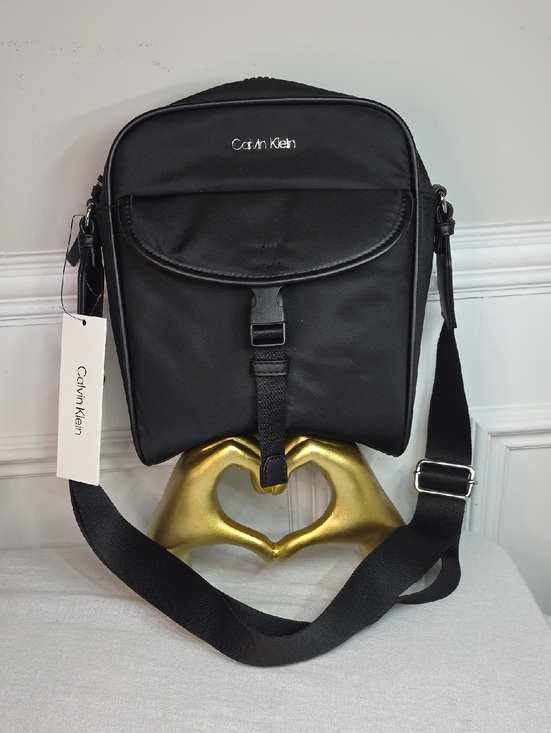 Calvin Klein Other - Calvin Klein Black Nylon Messenger Crossbody Bag NWT